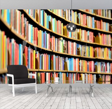 Picture of Round bookshelf in public library